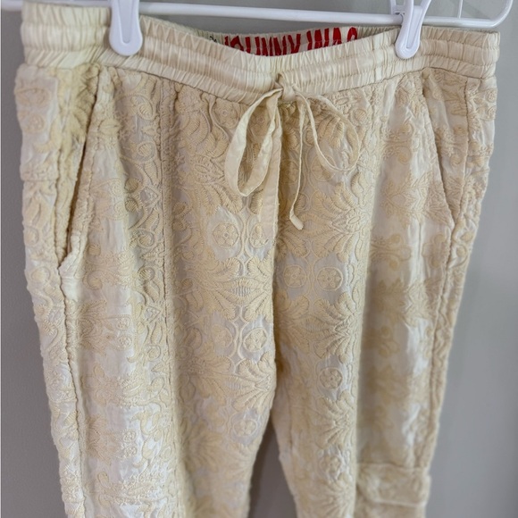 Johnny Was Love Pull On Embroidered Cargo Pants - Off White/Cream - Size Small - Picture 13 of 16